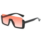 Unisex,Retro,Square,Sunglasses,Frame,Rivet,Sunshade,Sunglasses