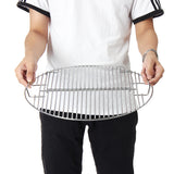 45.5cm,Round,Grill,Stainless,Steel,Charcoal,Cooking,Frame,Barbecue,Replacement