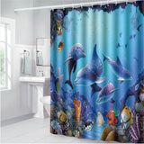 European,Marine,Whale,Style,Shower,Curtain,Carpets,Toilet,Cover,Floor,Bathroom,Decoration