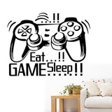 Creative,Handle,Stickers,SLEEP,GAME",Black,Vinyl,Removable,Printed,Sticker"