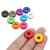 Suleve,M5AN1,10Pcs,Manual,Knurled,Thumb,Screw,Spacer,Washer,Aluminum,Alloy,Multicolor