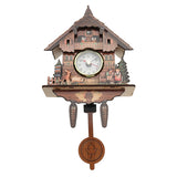 Cuckoo,Clock,Mount,Wooden,Clock,Analog,Swinging,Pendulum,Decorations