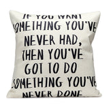 43x43cm,English,Letter,Fashion,Cotton,Linen,Pillow,Cushion,Decor