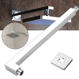 Square,Shower,Extension,Chrome,Mount,Flange