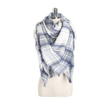 140CM,Women,Autumn,Plaid,Blanket,Scarf,Wraps,Casual,Scarves