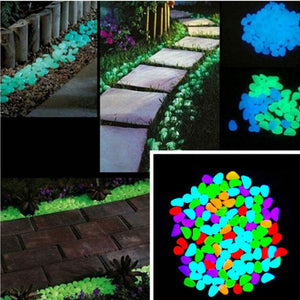 Luminous,Pebble,Stones,Aquarium,Garden,Walkway,Decorations