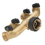 European,Standard,Brass,Faucet,Manifold,Water,Segregator,Garden,Connector,Splitter,Switcher,Control,Valve