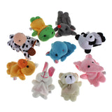 10PCS,Cartoon,Biological,Animal,Finger,Puppet,Plush,Child,Favor,Dolls,Finger,Puppets