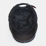 Genuine,Leather,Thick,Casual,Forward,Beret