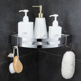 Stainless,Steel,Drain,Shelf,Bathroom,Corner,Frame,Storage,Tripod,Single,Layer,Triangle,Basket