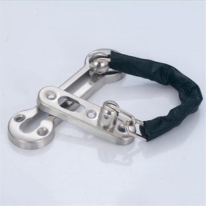 Stainless,Steel,Chain,Latch,Guard,Hotel,Security