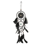 Handmade,Dream,Catcher,Black,Feather,Beads,Balcony,Hanging,Decorations