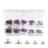 100PC,Triple,Swivels,Connector,Fishing,Swivels,Fishing,Tackle