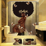 African,Exploding,Pattern,Shower,Curtain,Waterproof,Bathroom,Pedestal,Toilet,Cover