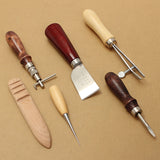 Handle,Leather,Craft,Leather,Sewing,Punch,Cutter