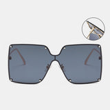 Unisex,Oversizes,Metal,Frame,Square,Shape,Fashion,Trend,Sunglasses