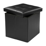 Multifunctional,Storage,Stool,Leather,Ottoman,Bench,Footrest,Footstool,Square,Chair,Office,Furniture