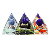 Reiki,Charged,Emerald,Clear,Quartz,Crystal,Orgone,Pyramid,Powerful,Decorations