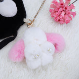 Rabbit,Chain,Bunny,Fluffy,Pendant,Keyring