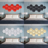 12Pcs,12.6cm,Mirror,Sticker,Vinyl,Hexagon,Removable,Acrylic,Mirror,Decor