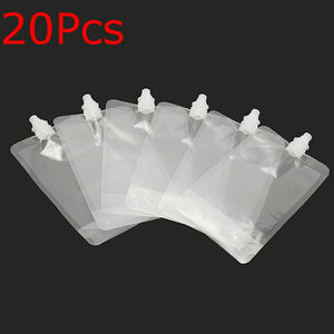 20Pcs,Clear,Spout,Stand,Liquid,Flask,Pouch