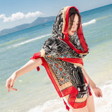 Women,Summer,Sunshade,Beach,Scarf,Shawl,Swimsuit,Cover,Vacation