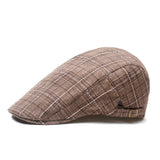 Outdoor,Summer,Plaid,pattern,Breathable,Beret,Solid,Newsboy,Cabbie,Visor