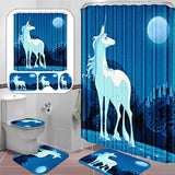 Waterproof,Unicorn,Printing,Shower,Curtain,Bathroom,Toilet,Bathroom,Decoration