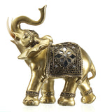 Lucky,Charm,Fengshui,Mascot,Golden,Elephant,Resin,Statue,Ornaments,Gifts,Decorations