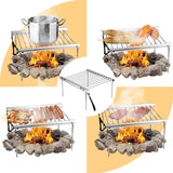 Outdoor,Portable,Folding,Stainless,Steel,Barbecue,Grill,Camping,Picnic