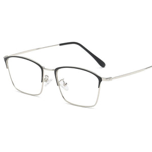 Light,Metal,Light,Vogue,Square,Clear,Optical,Glasses