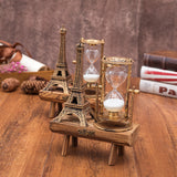 Creative,Retro,Tower,Wooden,Hourglass,Decorations,Ornaments,Paris,Sandglass,Eiffel,Tower