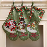 Loskii,Christmas,Socks,Christmas,Decorations,Large,Printed,Christmas,Socks,Gifts,Candy,Socks,Hanging,Ornaments