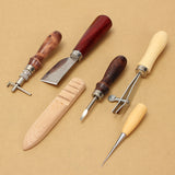 Handle,Leather,Craft,Leather,Sewing,Punch,Cutter