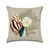 Snail,Printed,Cotton,Linen,Cushion,Cover,Concise,Beach,Style,Square,Decor,Pillow