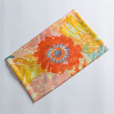 Women,Noble,Linen,Lightweight,Sunflower,Abstract,Painting,Scarf,Summer,Breathable,Flower,Shawl