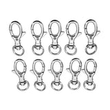 10Pcs,Silver,Alloy,Swivel,Lobster,Clasp,8.5mm,Round