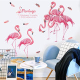 Loskii,XL8389,Flamingo,Sticker,Decoration,Bedroom,Living,Study,Children,Office,Decor