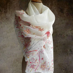 Women,Solid,Color,Floral,Pattern,Elegant,Scarf,Shawl