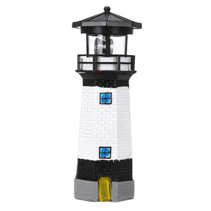 Solar,Lighthouse,Rotating,Light,Beacon,Garden,Outdoor,Decor