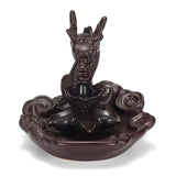 Ceramic,Glaze,Dragon,Censer,Backflow,Incense,Burner,Waterfall,Smoke,Sticks,Holder