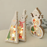 Festival,Wooden,Christmas,Light,Display,Ornament,Christmas,Table,Decorations