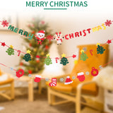 Christmas,Paperboard,Pennant,Flags,Banners,Hanging,Buntings,Garland,Banner,String,Party