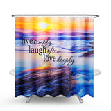 Sandy,Beach,Waterproof,Bathroom,Shower,Curtain,Toilet,Cover