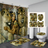 African,Woman,Egypt,Queen,Waterproof,Bathroom,Shower,Curtain,Floor,Doormat