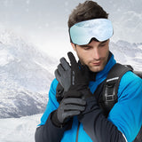 WHEEL,Gloves,Finger,Women,Velvet,Breathable,Winter,Gloves,Waterproof,Reflective,Outdoor,Cycling