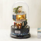 Music,Small,House,Miniature,Rotating,Cover,Gifts