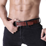 110CM,Leather,Cowboy,Leisure,Porous,Rivet,Waistband,Strips