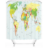 180X180cm,Polyester,World,Bathroom,Waterproof,Fabric,Shower,Curtain