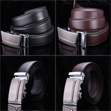 Second,Floor,Cowhide,Leather,Automatic,Buckle,Black,Brown,Waist,Strap,Waistband